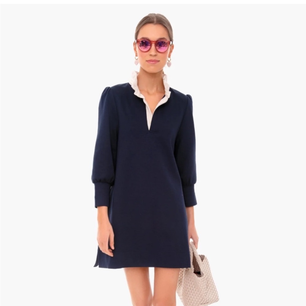Tuckernuck Pomander Place Navy Charlotte Terry
Dress Polo Ruffle